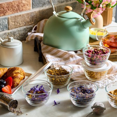 16-Piece Set of Small Glass Bowls with Airtight Lids - Thumbnail 3