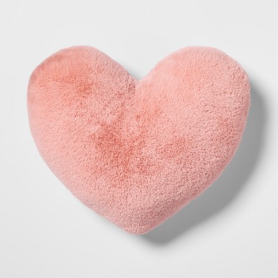 heart shaped throw pillow