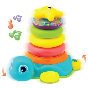 Kidoozie Bump Around Stacking Turtle Ages 6 months+ Infant Toddler Learning Developmental Musical Toy - 1 of 4