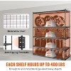 2500 Lbs Capacity Heavy Duty Garage Shelving, 5-Tier Metal Wire Shelves, Adjustable Industrial Storage Rack - 4 of 4