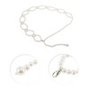 Unique Bargains Adjustable Waist Belt White 1 Pc - 4 of 4