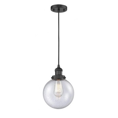 Beacon - 1 Light Cord Hung Mini Pendant In Industrial Style-11.5 Inches Tall and 8 Inches Wide