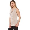 Rekucci Women's Super Soft Knit Cowl Neck Sleeveless Top – Versatile Casual to Dressy Style - 2 of 3