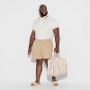 Pride Adult French Terry 'Proud' Knit Trouser Shorts - Beige - 3 of 3