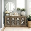 Galano Calidia 4 Door Wide Accent Sideboard - Knotty Oak - 4 of 4