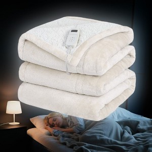 Swtroom Heated Blanket Electric Blanket Heating Blanket Throw with Controller Over Heat Protection - 1 of 4