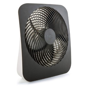 O2Cool 10-Inch Battery or Electric Powered On-The-Go Portable Fan with 2-Speed Power and Built-In Carry Handle Ideal for Summer, Black - 1 of 4