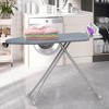 Costway 47" x 15" Iron Board with Removable Silver-coated Cover & Heavy-duty Steel Frame - 2 of 4