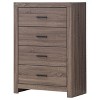 NicBex 4-Drawer Dresser Airy Rectangle Chest with Spacious Drawers, Pull Handles & Wide Top Surface, Light & Bright Bedroom Storage - 4 of 4