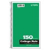 Tops Coil-Lock Wirebound Notebooks College/Medium 9 1/2 x 6 White 150 Sheets 65362 - 4 of 4