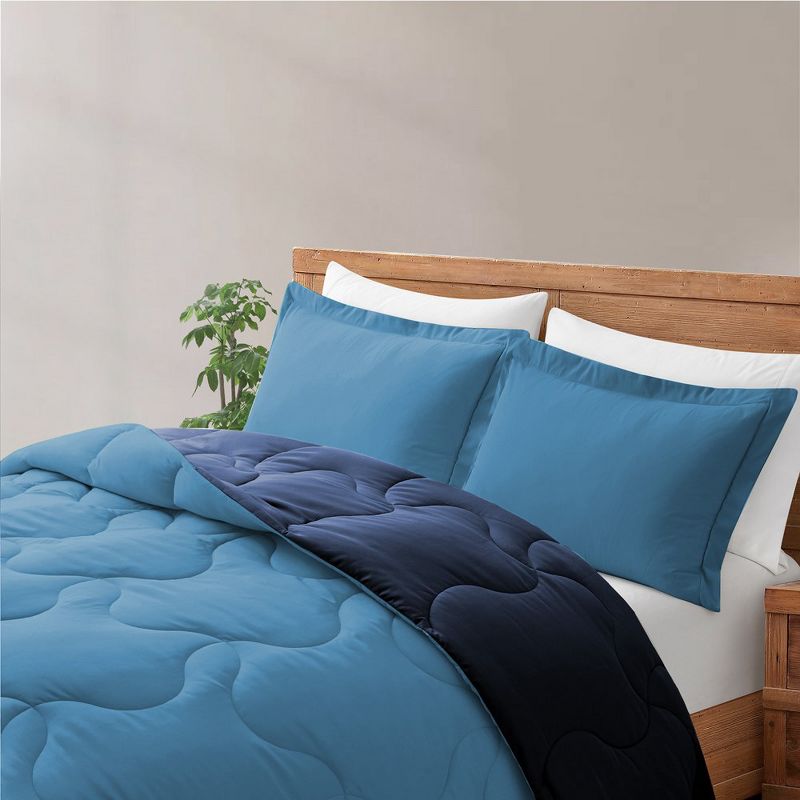 Peace Nest Lightweight Reversible Microfiber Down Alternative Comforter Set, 3 of 7