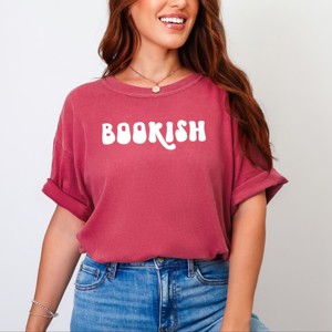 Simply Sage Market Bookish Retro Garment Dyed Tee - 1 of 4