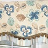 RLF Home 100% Cotton Jolly Glory  Fully lined Windows Rod Pocket Valance 50" x 16"  Cream - 3 of 4