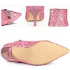 Perphy Women's Rhinestones Pointed Toe Stiletto Heel Glitter Ankle Boots - 3 of 3