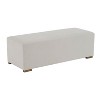 Sapphtopaz Modern Simple Ottoman with Upholstered Entryway Bench with Stable Bottom Support Vanity Stool for Living Room,Bedroom - 4 of 4