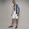 Campus Sutra Men Men's Chalk White & Royal Blue Balanced Striped Shirt - 3 of 3