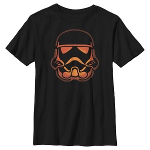 Boy's Star Wars Halloween Stormtrooper Pumpkin T-Shirt - 1 of 4