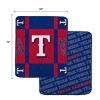 MLB Texas Rangers Reverse Block Double Sided Ultra Cozy Blanket - 3 of 3