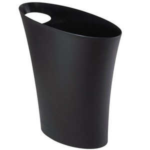 Umbra Skinny 2 gal Black Plastic Modern Wastebasket (Case of 6) - 1 of 1
