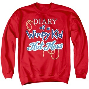 Men's Diary Of A Wimpy Kid Hot Mess Logo Crewneck Sweatshirt - 1 of 4