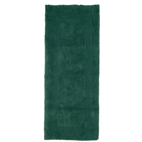 Hastings Home 100% Cotton Reversible Bath Mat - 24" X 60", Green : Target