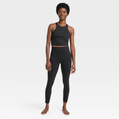 Women's Flex Ribbed Curvy Fit High-Rise 7/8 Leggings - All in Motion™