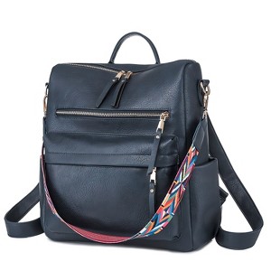 FURNIinspire Backpacks Backpack Travel Backpack, Laptop Backpack For Women, Convertible Ladies Fashion School Shoulder Bags, Blue, 5.5"*12.6"*13.4" - 1 of 4