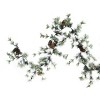 Allstate 9.5' x 10” Unlit Frosted Pine with Pine Cones Artificial Christmas Garland - 3 of 3