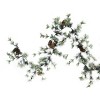 Allstate 9.5' x 10” Unlit Frosted Pine with Pine Cones Artificial Christmas Garland - image 3 of 3