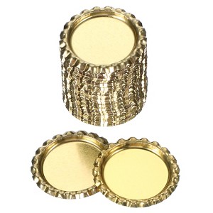 Unique Bargains Metal DIY Pendants Scrapbooks Badge Decorative Craft Bottle Caps 100 Pcs - 1 of 4