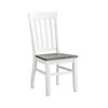 Mango Solids and Acacia Veneers Schoolhouse Side Chair (Set of 2) with Scoop Seat, Stretchers with Tapered Legs, and Two-Tone - 2 of 4