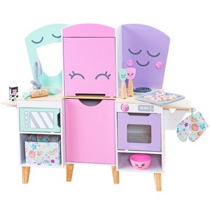 KidKraft Lil' Friends Wooden Play Kitchen with 14 Accessories - 1 of 4