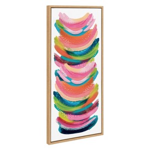 Kate and Laurel Sylvie Bright Abstract Framed Canvas by Jessi Raulet of Ettavee - 1 of 4