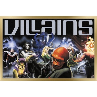 Trends International Marvel Comics - Marvel 80th Anniversary - VIllains Framed Wall Poster Prints
