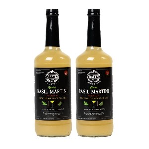 Crafted Cocktails Basil Martini Gimlet Mix: 2 Pack  60 Calories, Handcrafted with Agave, Lime and Basil  Effortless Mixology with Gourmet Flavor - 1 of 4