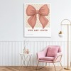 Stupell Industries Coral Bow You Are Loved Canvas Art - 3 of 4