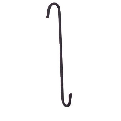 Black Powder Coated Metal Double J Plant Hook