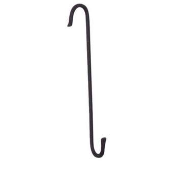 Panacea Black Wrought Iron 8 in. H Extension Double J Plant Hook 1 pk