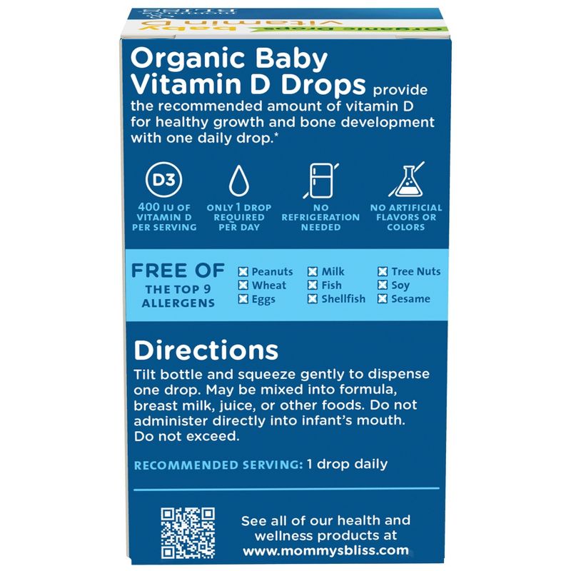 Mommy&#39;s Bliss Baby Organic Vitamin D Drops - 0.11oz (100 Servings), 5 of 13