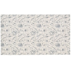 The Lakeside Collection Magnolia Floral Washable Area Rug Accent Rug or Runner Rug - Runner - 1 of 2