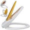 vidaXL White & Yellow Soft-close Toilet Seat Adults/Children - 3 of 4
