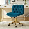 Nigel Modern Flannel Office Chair with Tilt and Adjustable Height Mecha|HULALA HOME - 2 of 4