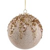Northlight Beaded Sequin Shatterproof Christmas Ball Ornament - 4" - Champagne Gold - 4 of 4