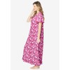 Dreams & Co. Plus Size Long Floral Print Cotton Gown - 4 of 4