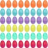 Patterned Eggs Marbled Eggs 48PCS 2.4inch Marbling Plastic Easter Eggs Easter Eggs Hunt Easter Basket Stuffers Fillers - 3 of 4