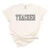 Simply Sage Market Embroidered Teacher Outline Garment Dyed Tee - 2 of 4