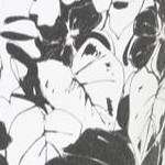 black tropical foliage