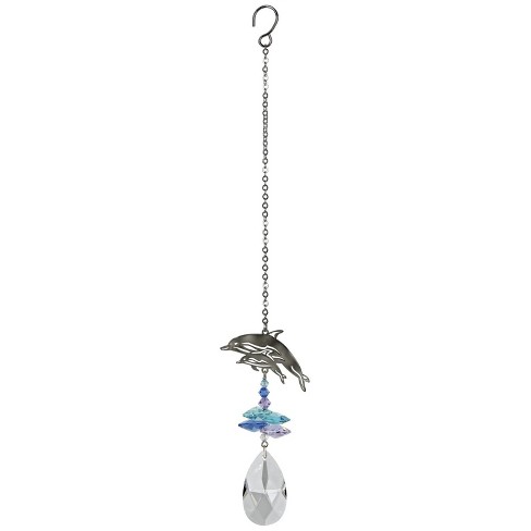 Woodstock Chimes Woodstock Rainbow Makers Collection, Crystal Fantasy, 4.5'' Dolphins Crystal Suncatcher CFDO - image 1 of 3