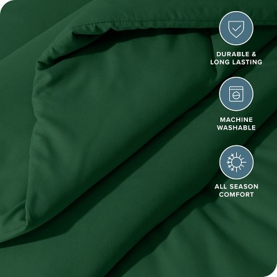 Forest Green Queen Down Alternative Microfiber Comforter Set
