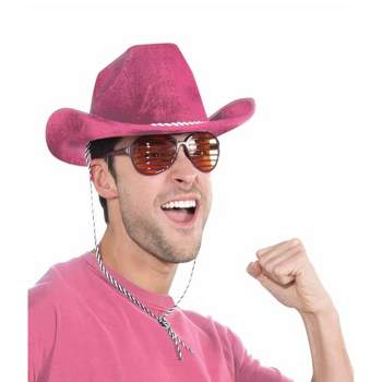 Forum Novelties Adult Pink Cowboy Deluxe Hat